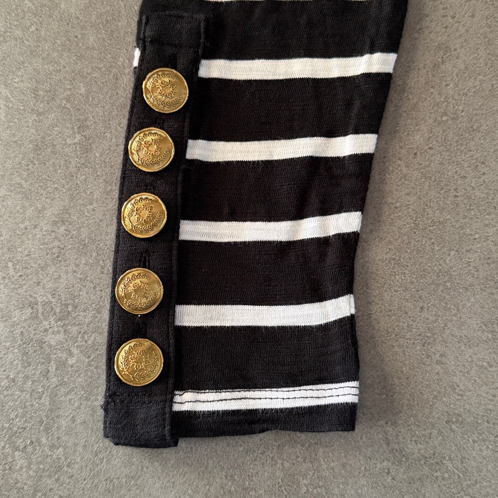 WHBM Striped Long Sleeve T-Shirt - Picture 4 of 8
